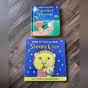 Usborne Nursery Rhymes and Sleepy Lion Book Bundle